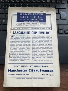 1946/47 MANCHESTER CITY V BOLTON WANDERERS - LANCASHIRE SENIOR CUP - Picture 1 of 1
