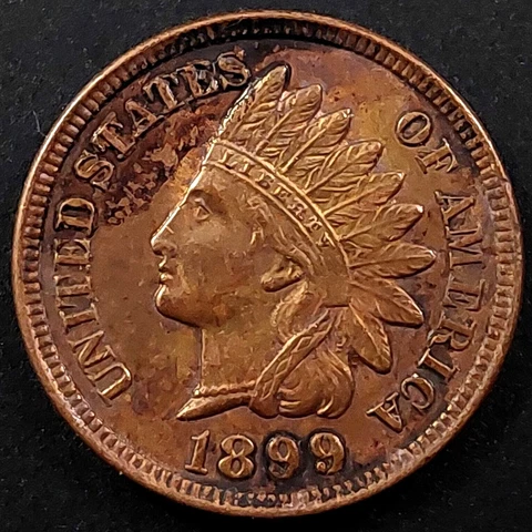 1899 Indian Head Cent! Sharp details! Cover