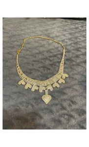 Mode Schmuck Halskette - Gold mit Herzen - Bild 1 von 1