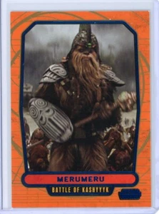 2013 Topps STAR WARS Galactic Files 2 MERUMERU Blue Foil Parallel #023/350 - Foto 1 di 2