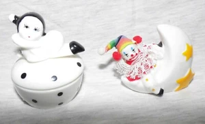 2 kleine Clownfiguren aus Porzellan - Bild 1 von 7