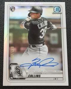 Zack Collins 2020 Bowman Chrome RC Refractor Auto 032/499 WHITE SOX !!! - Bild 1 von 1