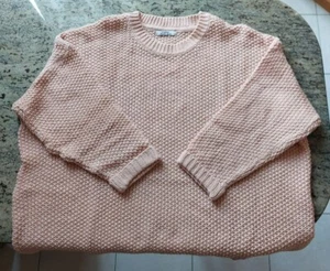 maglione maglia donna ragazza rosa antico taglia L SHANA over size ampio - Foto 1 di 9