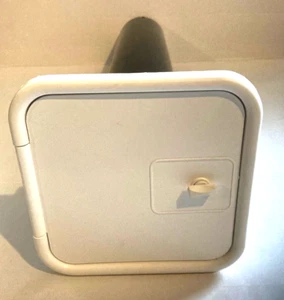 21" WHITE Sani-Tube 4" Diameter Sidewall Mount Carrier 3" Sewer Hose Fits D&W - Picture 1 of 5