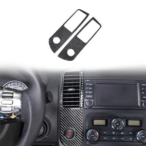 Carbon Fiber Central control air outlet panel For Nissan Frontier 2005-2021 - Foto 1 di 23