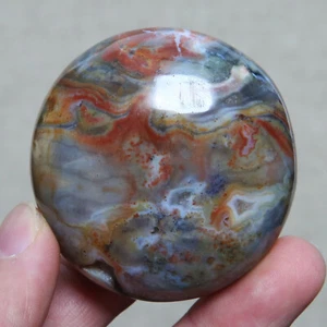 B5607-135g Amazing Natural Orbicular Ocean Jasper Agate Crystal Reiki Stone - Picture 1 of 12