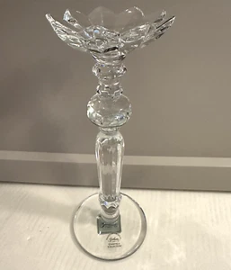 Candelabro cónico vintage de cristal de plomo GORHAM CHANTILLY de 12" - Imagen 1 de 7
