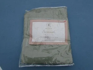 1 cuscino standard savana floreale finemente cucito verde chiaro finta nuovo con scatola - Foto 1 di 3