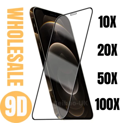 Wholesale For iPhone 12 11 XR Screen Protector Full Coverage Tempered Glass Lot - Image 1 of 4