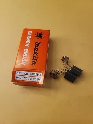 Juego de cepillos de carbono CB 56 Makita 2 piezas CB-56 parte no.  643056-6 Juego Nº 181028-8 Foto 1 de 3