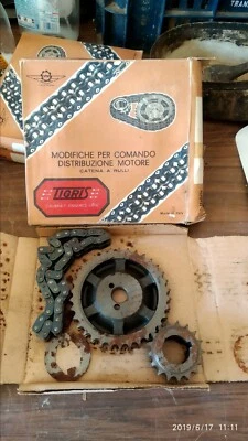 KIT CATENA DISTRIBUZIONE FIAT 600 D 600 DUPLEX NOS VINTAGE - Imagem 1 de 4