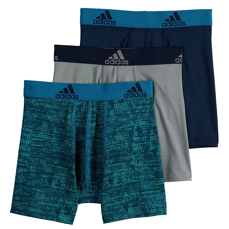adidas 3-Pack Youth Performance Boxer Briefs L11215 Boys Size XL 18-20 - Image 1 of 1
