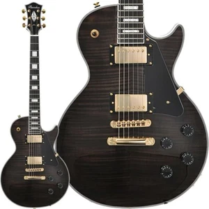 Bacchus DUKE-CTM-FM ST-BLK Black Les Paul Type Electric Guitar with Gig Bag - Picture 1 of 1