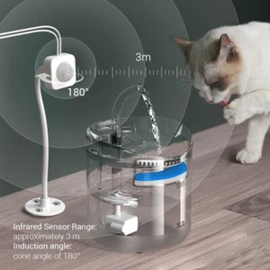 Automatic smart Dog Cat Pet Water Fountain/Charcoal Filter Drinking Dispenser - Picture 1 of 10