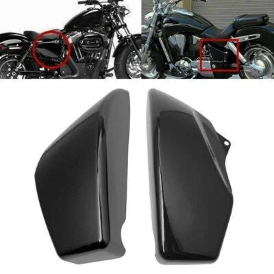 Gloss Black Battery Side Fairing Cover For Honda VTX1800R VTX1800S VTX1800N/F/T - Imagem 1 de 4