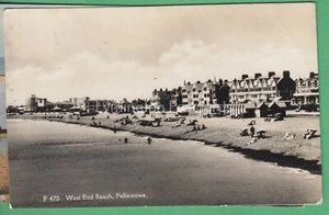 🌞WEST END BEACH, FELIXSTOWE: REAL PHOTO😊BUY 2 GET 1 FREE - Foto 1 di 2