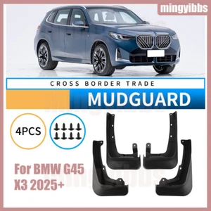 4pcs Mud Flap Splash Guard Fender Front Rear Set For BMW X3 G45 2025+ - Foto 1 di 8