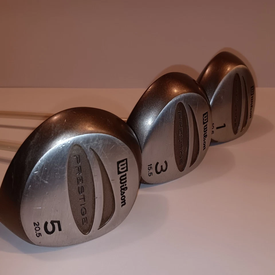 Juego de palos/madera Wilson Prestige (1,3 y 5) - varilla de grafito flexible para damas Foto 1 de 4