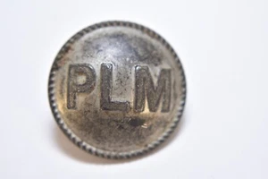 Vintage Pewter Paris Lyon Mederterian Railway Button - Picture 1 of 3