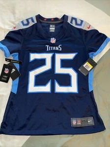 NWT Tennessee Titans Jersey Women’s Small Blue Nike On Field NFL Jackson #25 - Picture 1 of 9