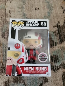  Funko POP! Star Wars #88 Nien Nunb GameStop Exclusive, Neu  - Bild 1 von 5