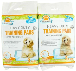 Pets'n Friends Heavy Duty Puppy Training Pads Absorbent 22x22” 2 Pack 6 Total - Picture 1 of 2
