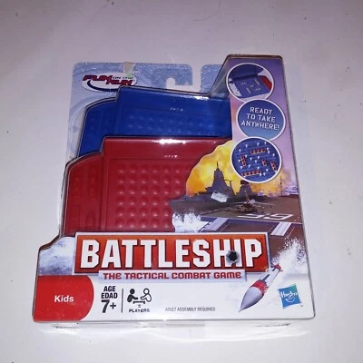 Hasbro Battleship Travel Game Kids Toys Road Trip Ages 7+ 2 Player New - Image 1 of 4