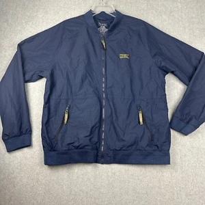 LL Bean Jacket Mens XL Blue 3 Season Bomber Fleece Lined Full Zip Outdoors Hike - Picture 1 of 7