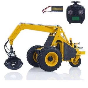 1/14 LESU AOUE225A Wheeled RTR Hydraulic Log RC Loader Grabber 4CH Valve Battery - Picture 1 of 24