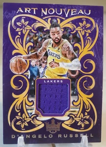 2024 Panini ART NOUVEAU D'ANGELO RUSSELL Game-Worn RELIC Jersey Card LAKERS SP - Picture 1 of 2