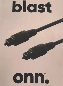 BLAST ONN Optical Cable 4 FT. For Sound Bars TVs Gaming Systems Brand New Sealed - Picture 1 of 12