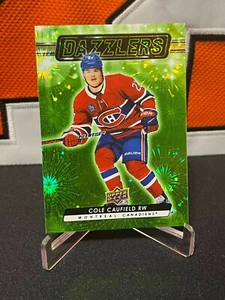 Cole Caufield # Canadiens # 2023-24 UD Series 2 Hockey DAZZLERS GREEN #DZ-57 - Picture 1 of 2