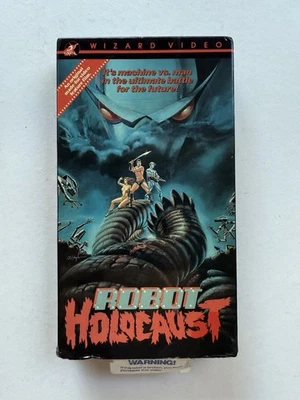 Robot Holocaust (VHS, 1986) Pre-owned Wizard Video Horror Sci-Fi Vintage Media - Image 1 of 3