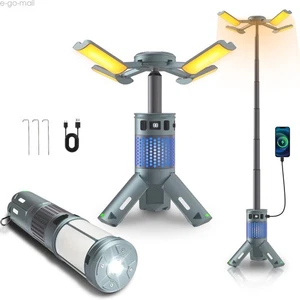 Telescopic Folding Tent Light Tripod Camping Magnetic Base Portable Flashlight - Picture 1 of 8