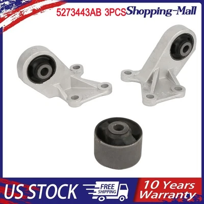 Soportes diferenciales traseros izquierdo y derecho 3 piezas para Jeep Compass 17-07 2,0 L, 2,4 L NUEVO Foto 1 de 4