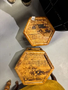 2 PETITES SELLETTES  en bambou - Imagen 1 de 2