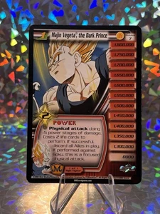 DBZ TCG CCG Majin Vegeta The Dark Prince Preview 7 Unlimited LP/MP - Picture 1 of 2