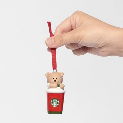 Starbucks Japón🌸Adorno Vacaciones 2025 Taza Roja Bearista Foto 1 de 2