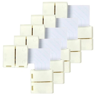 5Pc 3528 5050 4Pin 10mm L Shape Adapters PCB LED Strip Connectors Free Soldering - Image 1 of 4