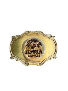 Iowa Hawks Hawkeyes Football Team Vintage 1978 Raintree Belt Buckle - Picture 1 of 3