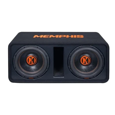 Memphis MJPE12D1 Dual 12" MJP 1-Ohm Loaded Subwoofer Enclosure - Image 1 of 3