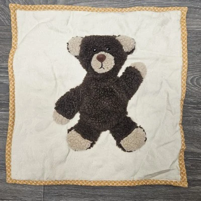 Teddy Bear Throw Pillowcase Ivory Brown 3D Retro Grandma 16"X16" - Image 1 of 4