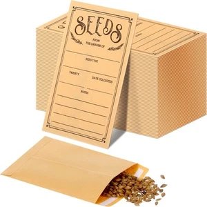150pcs Seed Saving Envelopes Reusable Storage Organizer Packets Envelopes - Picture 1 of 7