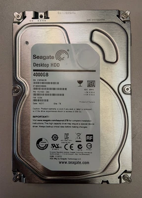 4TB HDD SEAGATE 3.5" ST4000DM00 SATA 64MB Cache, 5900RPM, SATA III 6.0Gb/s - Image 1 of 3