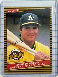 1986 Donruss Highlights - Jose Canseco #55 (RC) - Picture 1 of 3
