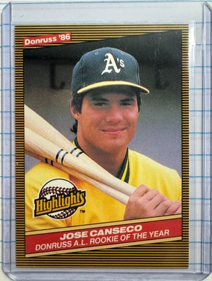 Donruss Highlights 1986 - José Canseco #55 (RC) Foto 1 de 3
