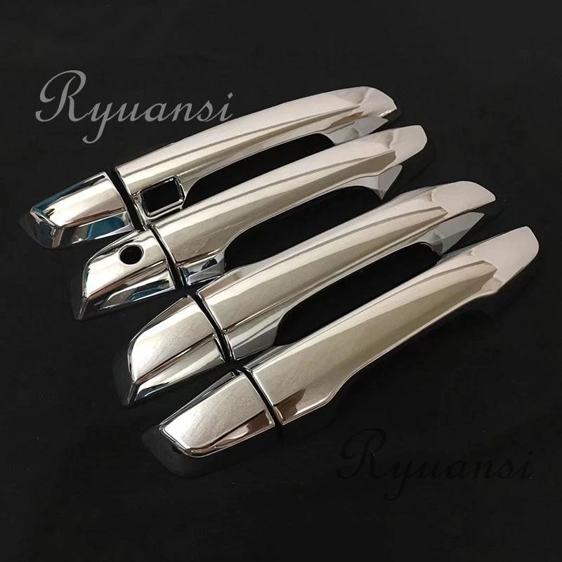 Chrome ABS Door Handle Cover Trim w/ Smart Keyholes For Honda CR-V CRV 2017-2022 Foto 1 de 3
