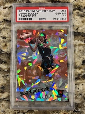 2016 Panini Fathers Day Devin Booker Rookie Cracked Ice Jersey # 1/25 - Image 1 of 3