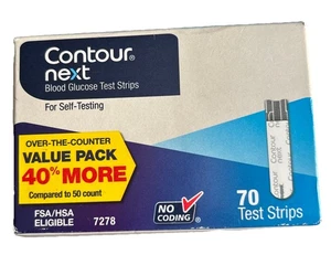 Strisce Reattive Glicemia Contour Next 7278 - Numero 70 Scade 31/12/2026 Nuove - Foto 1 di 6