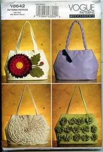 Bolsos de mano - Patrón de costura de moda para bolsos con bolsillos interiores y variaciones - NUEVO - Imagen 1 de 2